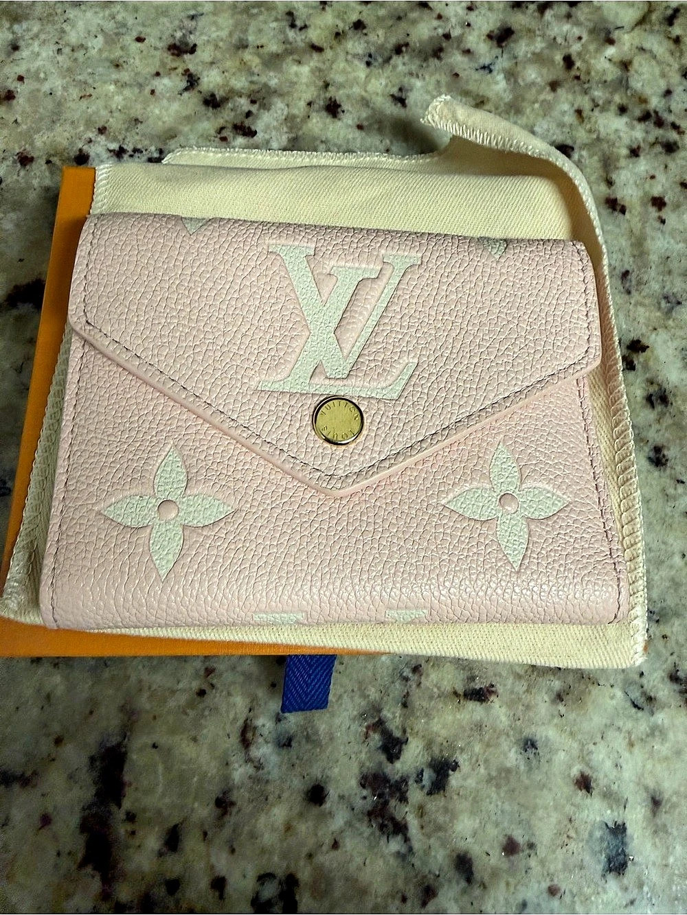 Louis Vuitton Victorine Wallet Monogram Empreinte Pink